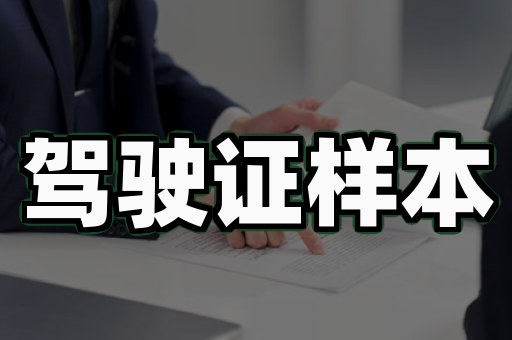 驾驶证样品